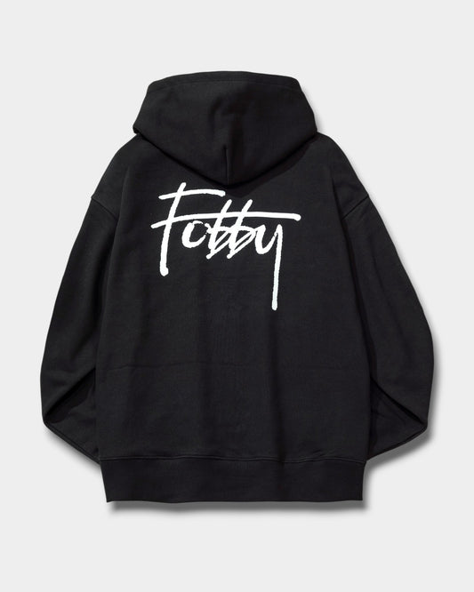 Fobby Oversized Hoodie – Classic Black