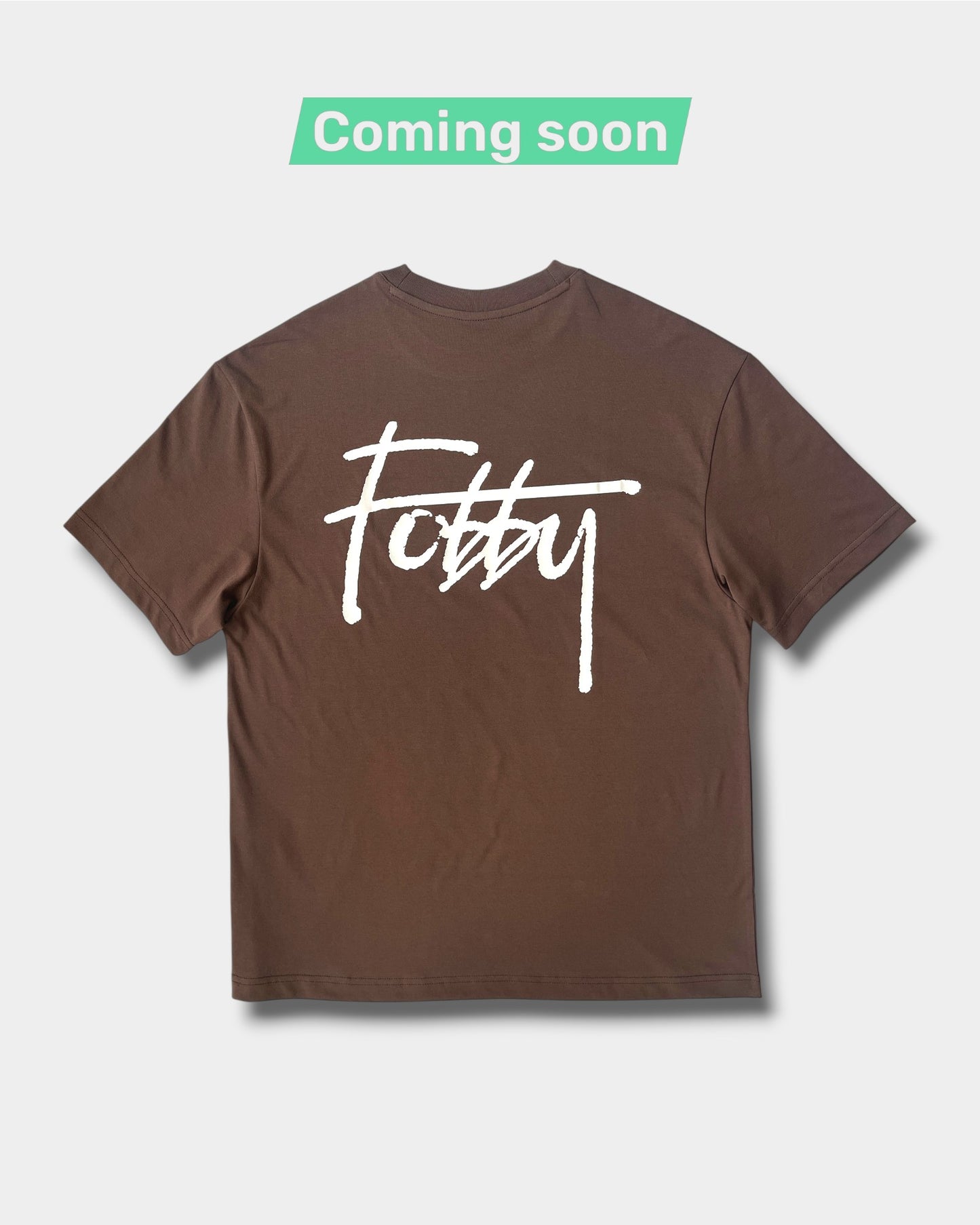 Fobby Basic Logo Tee (Coming soon) Brown