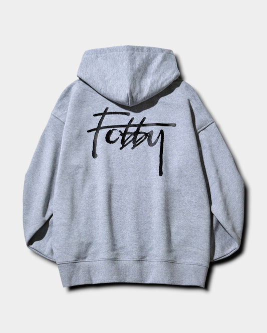 Fobby Oversized Hoodie – Premium Grey