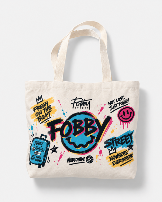 Fobby Everywhere Tote Bag