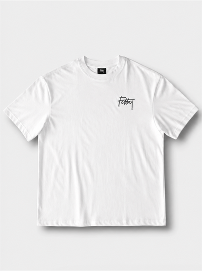 Fobby Drip Logo Tee White