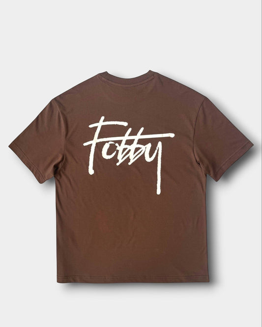 Fobby Basic Logo Tee Brown