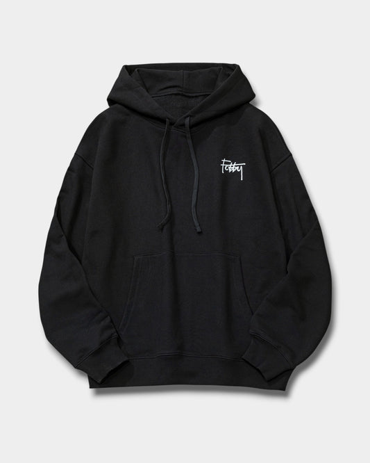 Fobby Oversized Hoodie – Classic Black