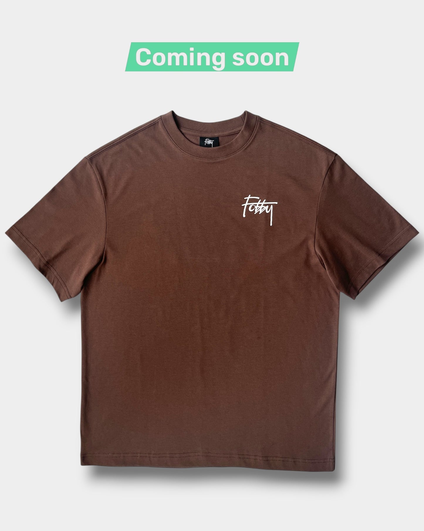 Fobby Basic Logo Tee (Coming soon) Brown