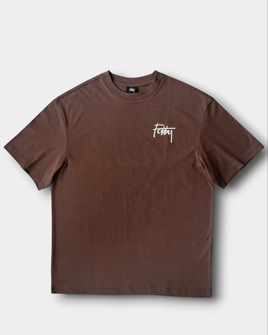 Fobby Basic Logo Tee Brown