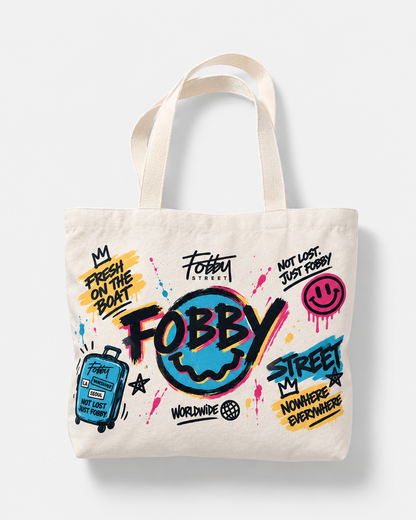 Fobby Everywhere Tote Bag