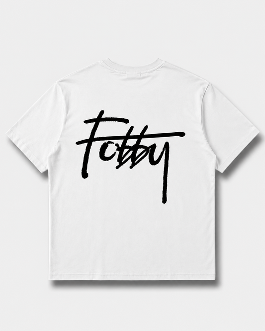 Fobby Basic Logo Tee White