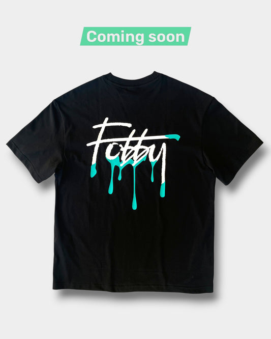 Fobby Drip Logo Tee (Coming soon) (Copy) Black
