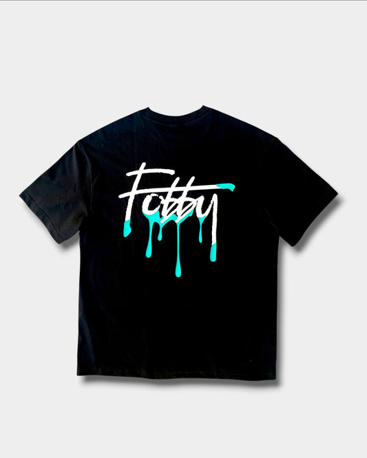 Fobby Drip Logo Tee Black