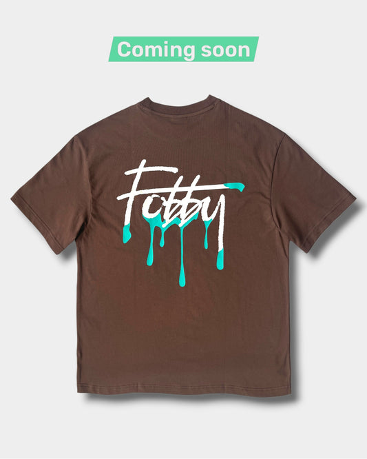 Fobby Drip Logo Tee (Coming soon) Brown