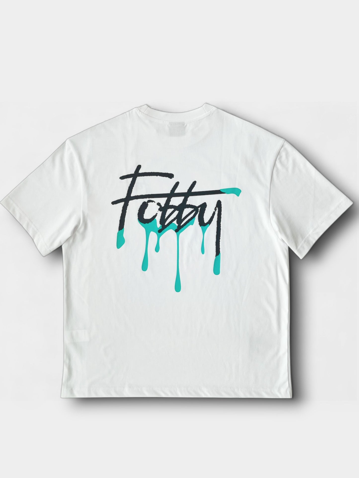 Fobby Drip Logo Tee White