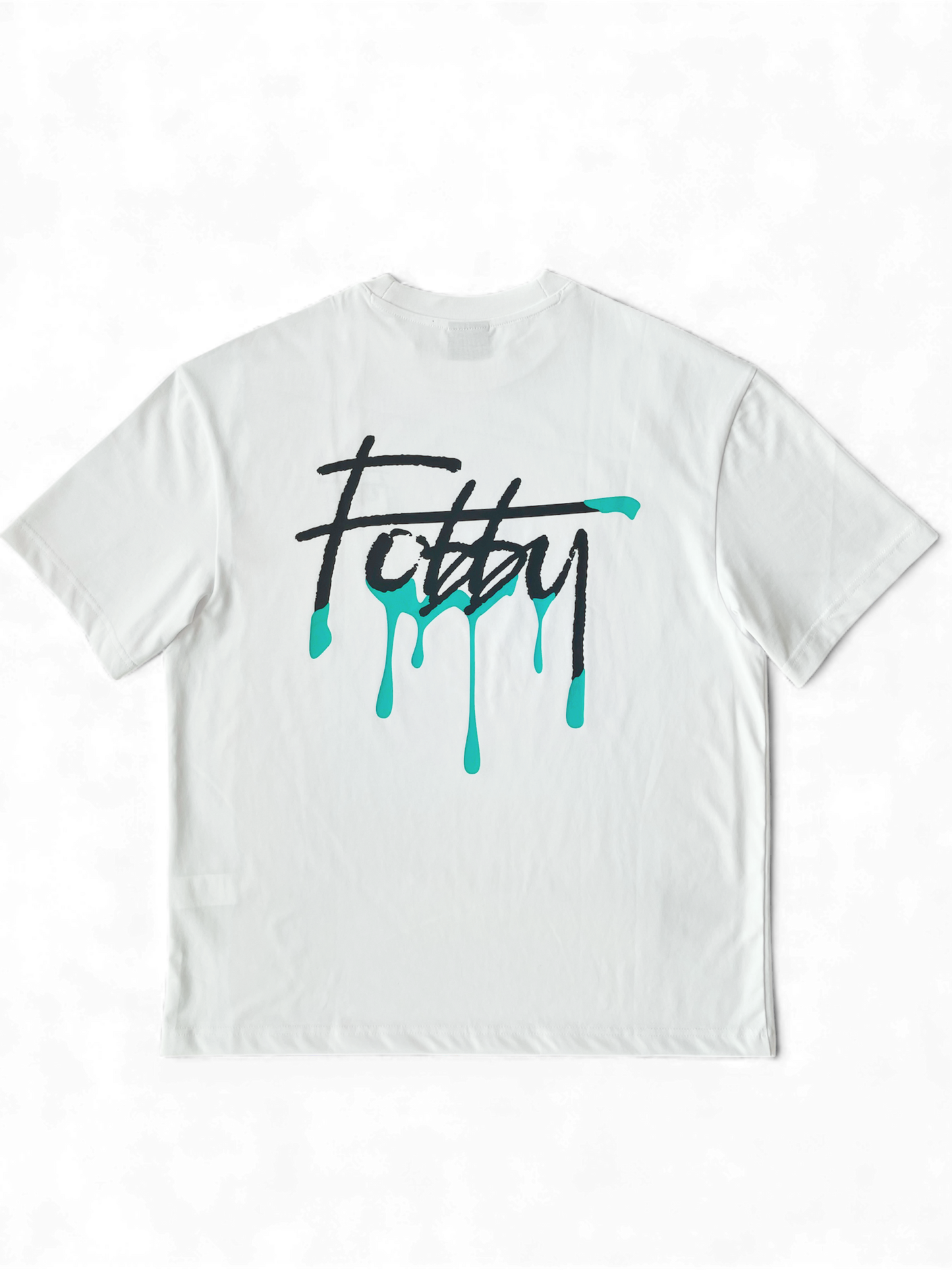 Fobby Drip Logo Tee White